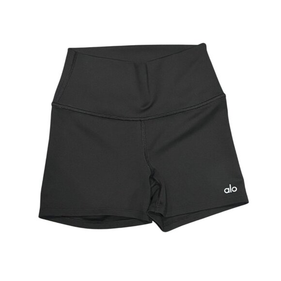 ALO Yoga 3" High-Waist Airlift Shorts in Black - Picture 1 of 5
